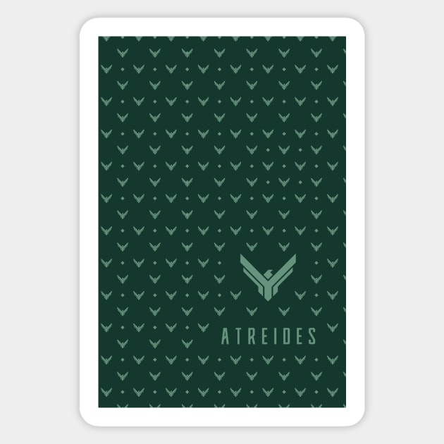 House Atreides DUNE pattern Sticker by Markadesign